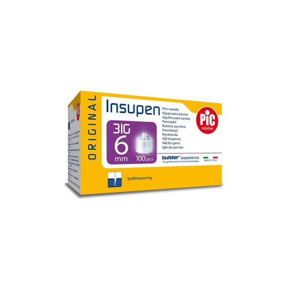 Pic Solution Insupen Agulhas 6mm 31G X100 02022989